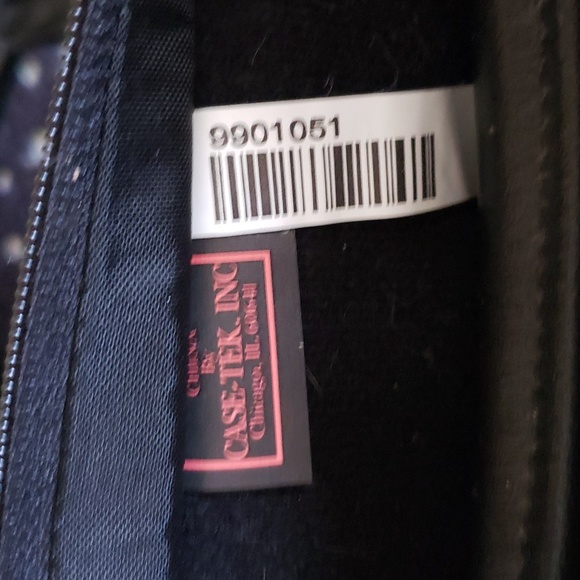 Padded leather laptop electronics carry case travel bag - Picture 10 of 10